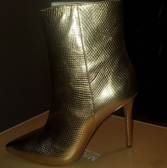 Michael Kors gold metallic bootie - Picture 4 of 6